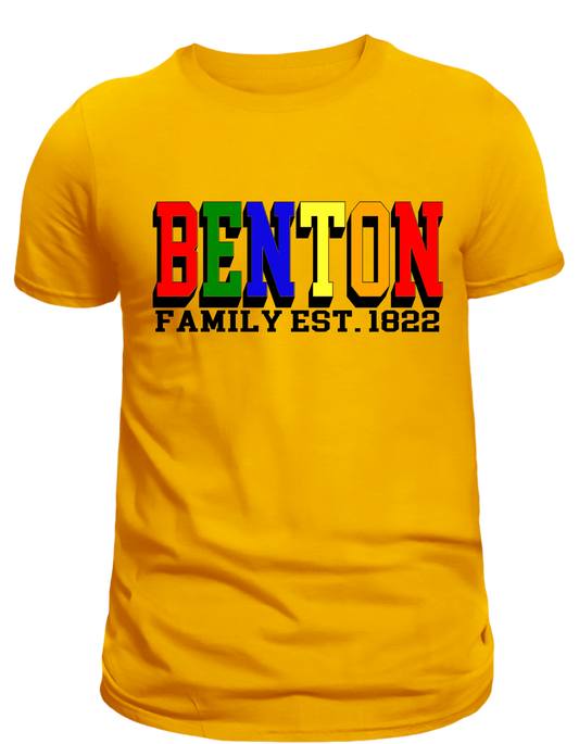 Benton Family Shirts - Yellow